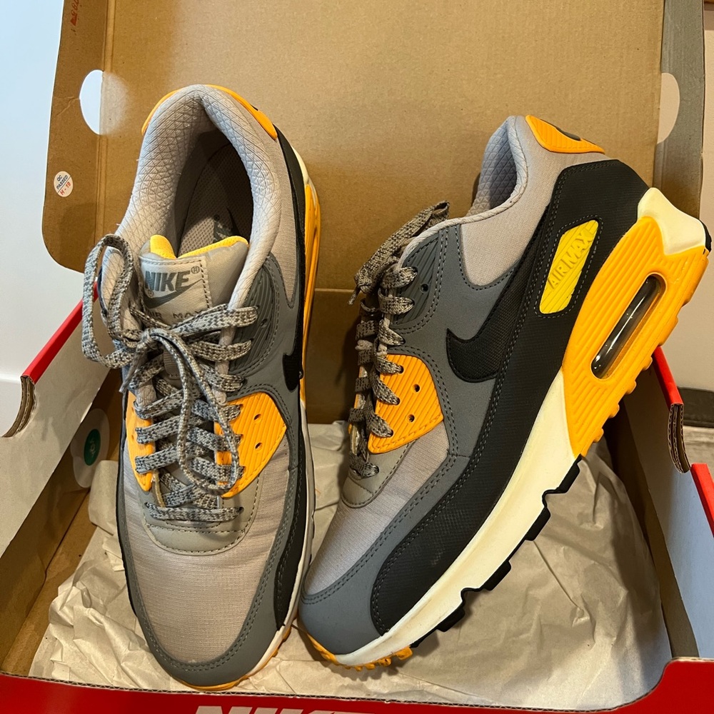 Air Max Smoke Yellow/Grey/White/Black - Size 10 - 2013